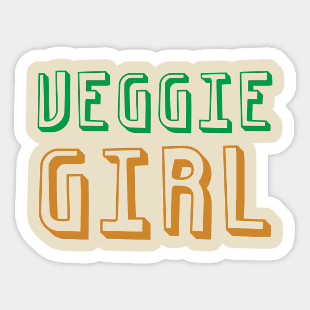 Veggie Girl Sticker by oddmatter